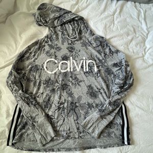 Calvin Klein hoodie grey floral print